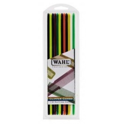 WAHL, PACK PEINES FLAT TOP DE COLORES 12 UNID