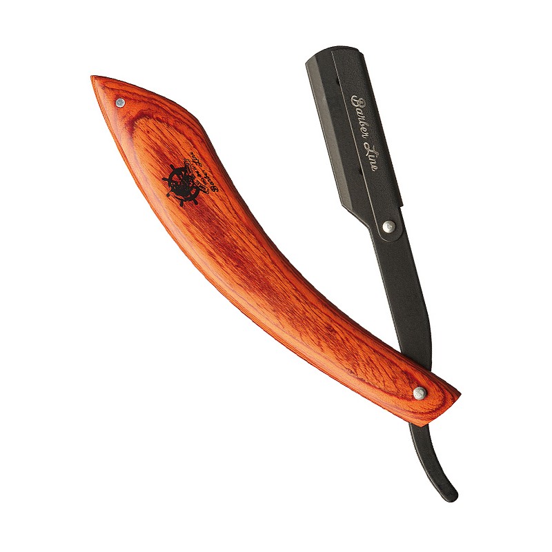 BARBER LINE NAVAJA PROFESIONAL MANGO MADERA