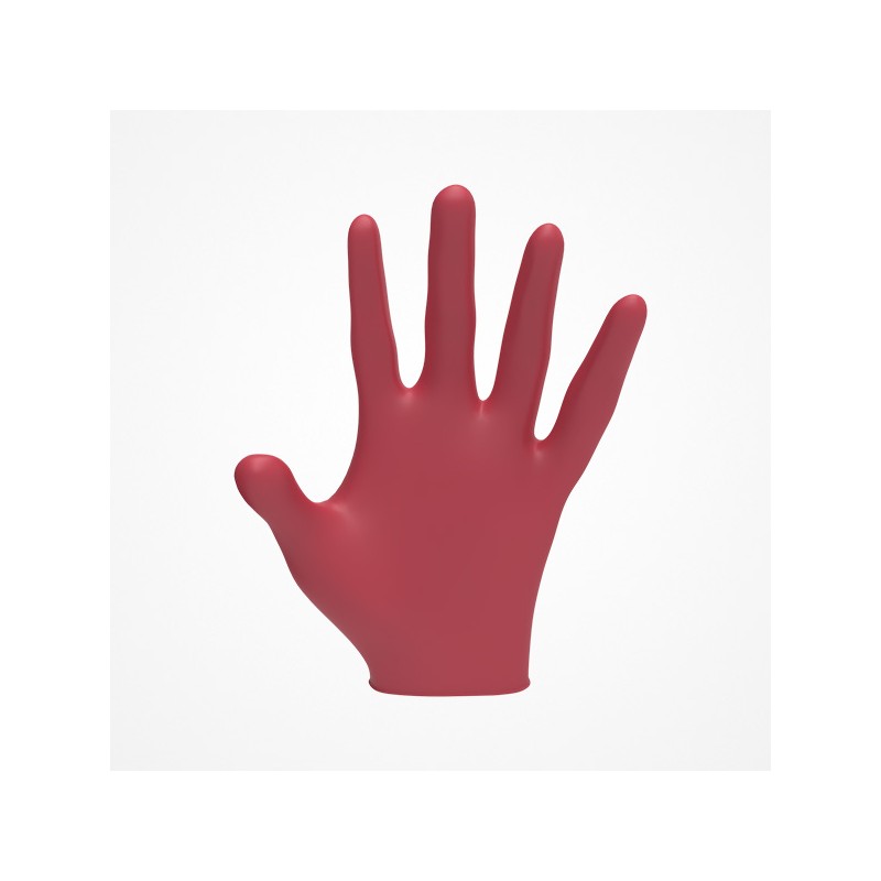 GUANTES  NITRILO ROJOS L3VEL3