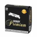 DERBY PREMIUM CUCHILLAS MEDIA HOJA 100 UNIDADES 