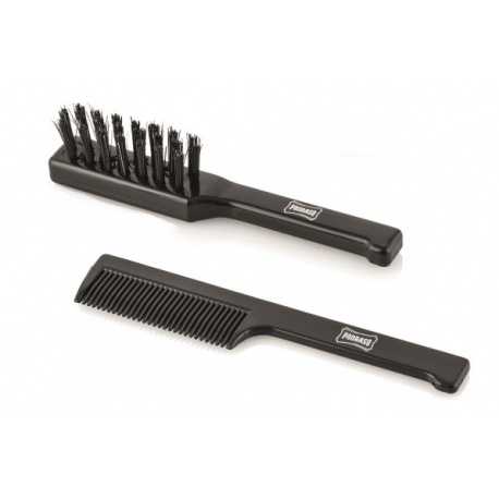 PRORASO SET DE PEINE Y CEPILLO PARA BIGOTE Y BARBA