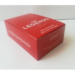 CAJA DE 50 PAQUETES CERILLAS CORTA SANGRE  THE LEGEND
